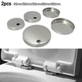 Stainless Steel Seat Hinge Cover Plates Set