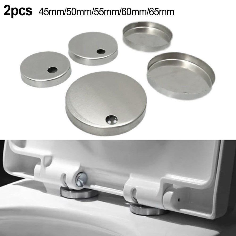 Stainless Steel Seat Hinge Cover Plates Set