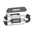 Mbrp Dual Stacked Slip-on Exhaust System Muffler 2020 Polaris Rzr Pro