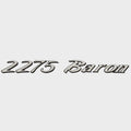 Lund Boat Raised Emblem Decal 2275 Baron Silver Black by Lund
