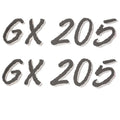 Glastron Boat Model Decals GX 205 Gray Stickers Pair by Glastron