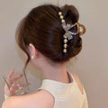 Wedding Hair Pearl Bow Clip Fashion Accessory