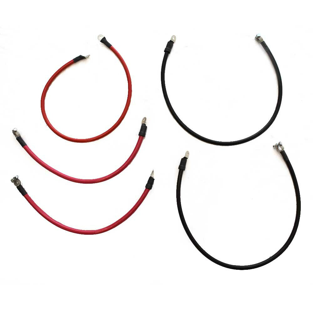 Boat Battery Cables 2/0 AWG SAE Gauge Red Black