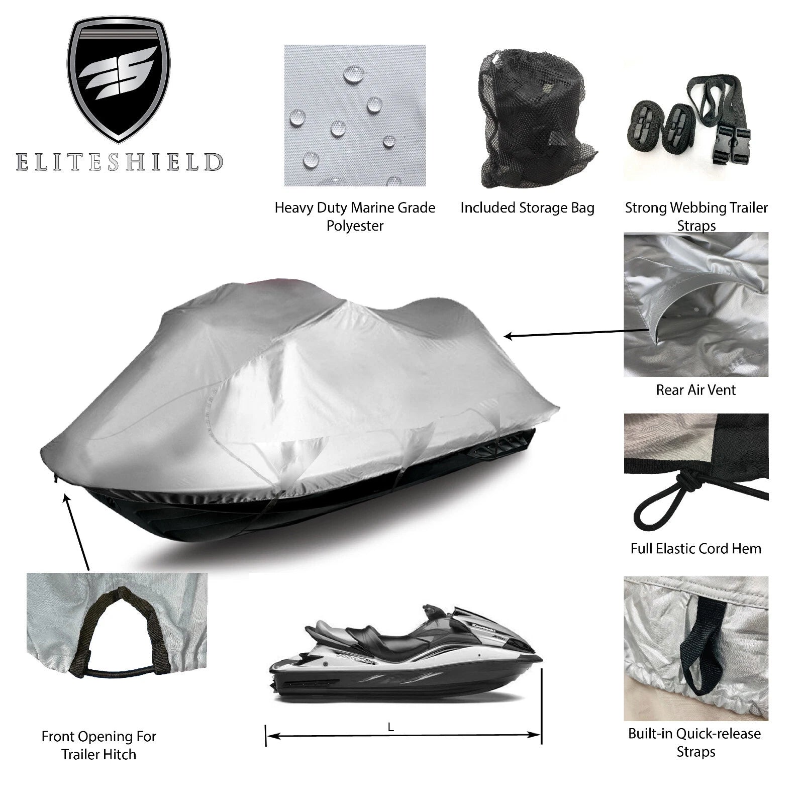 Kawasaki Jet Ski Ultra 130 Jetski Pwc Storage Cover 2001-2004