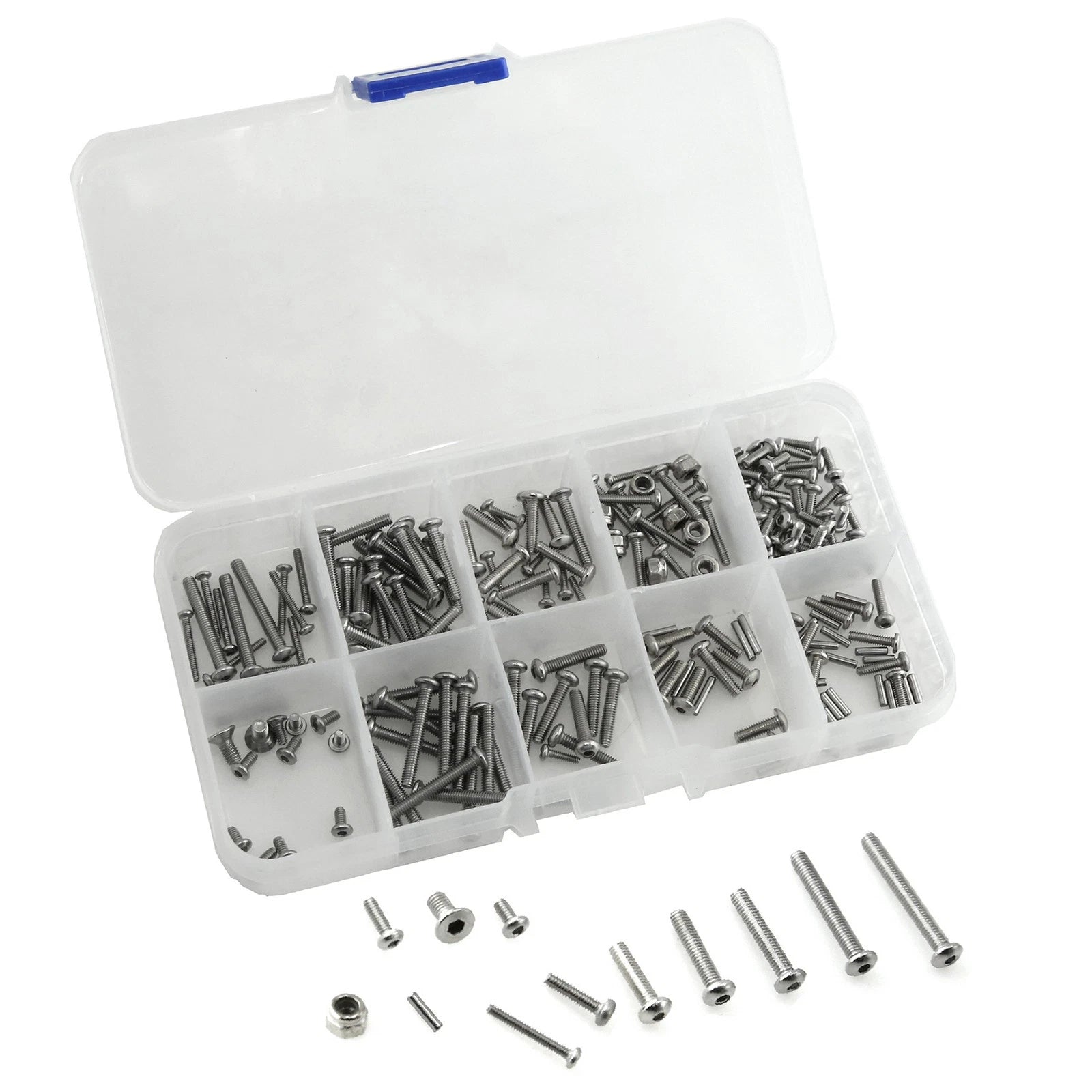 Stainless Steel Hexagonal Screw Nuts Box1 For 1/18 Trx4m Rc Crawler