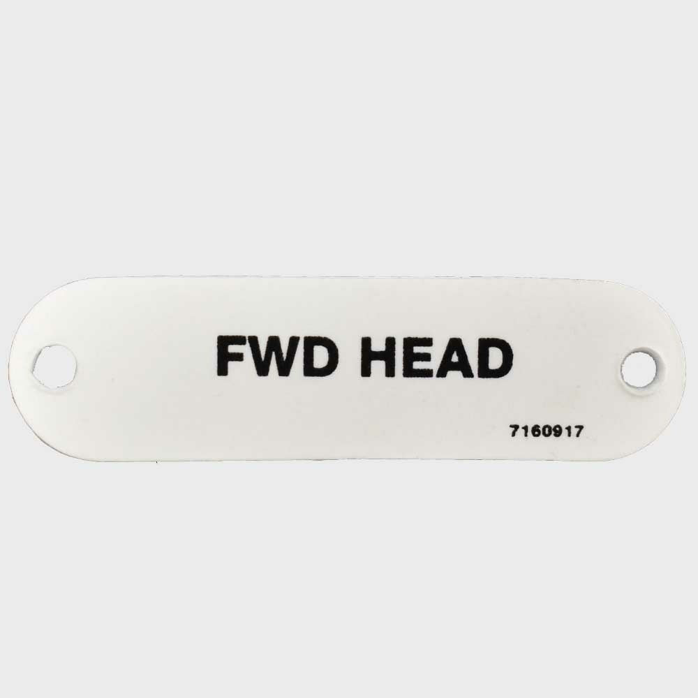 Carver Boat Forward Head Label 2 3/4 x 3/4 Inch by Carver