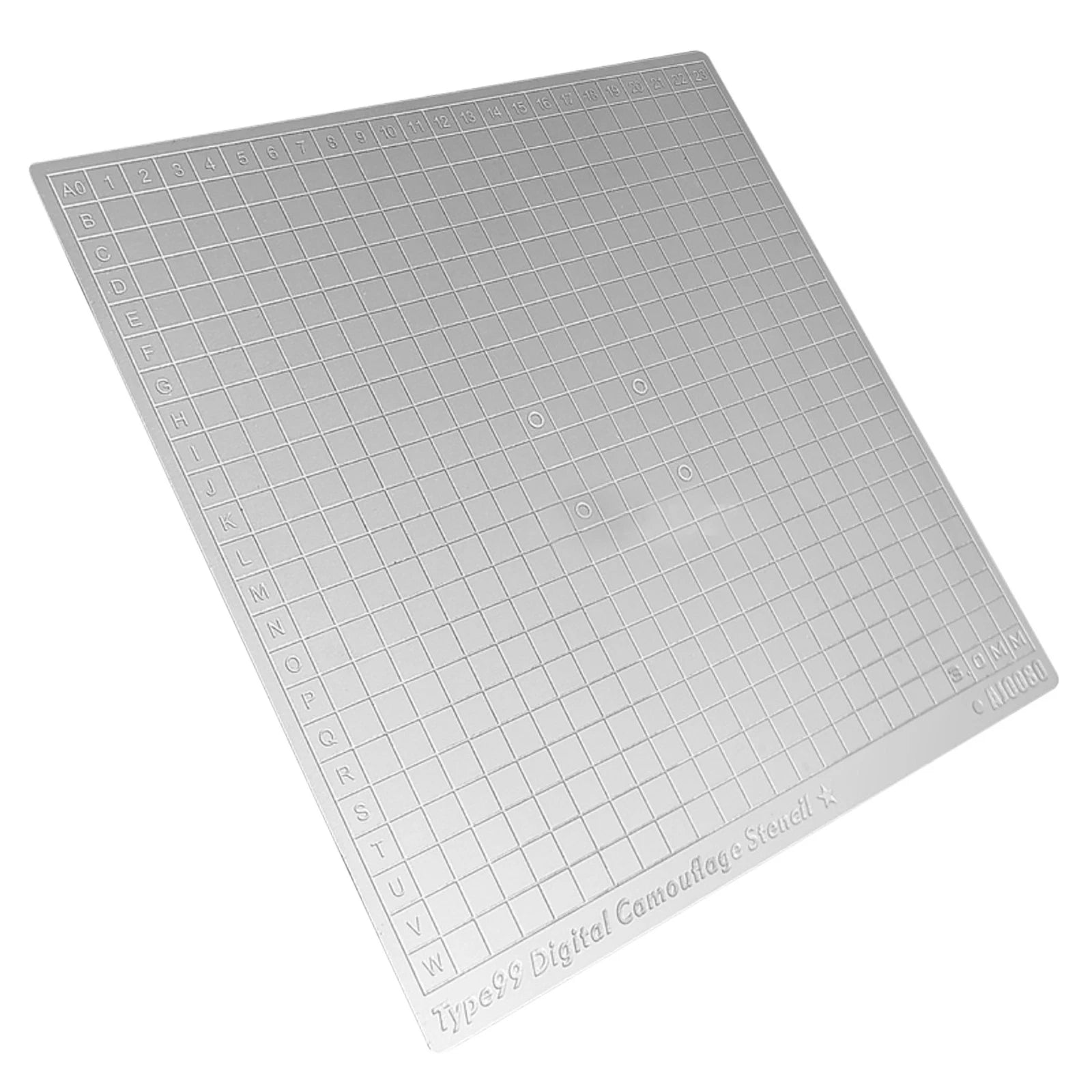 Stainless Steel Camouflage Mark Cut Mat For 1/35 1/100 Military Tank