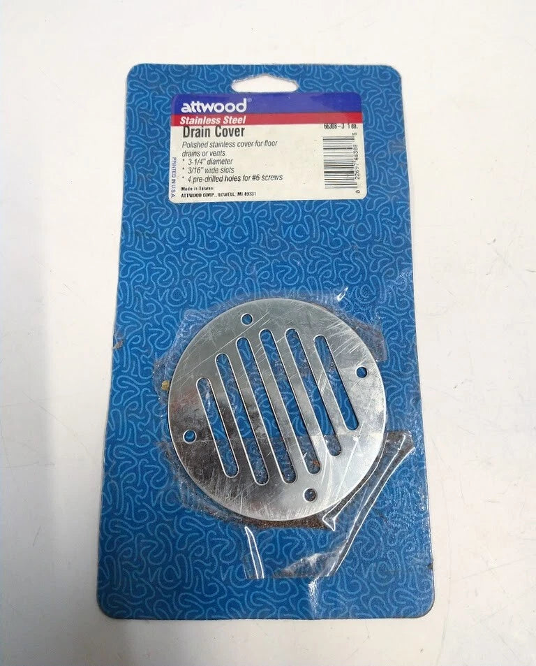 Attwood 66308-3, Stainless Steel Drain Cover | Hook & Hull Co