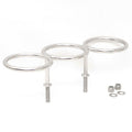 Triple Cup Holder Boat Polished Stainless Steel