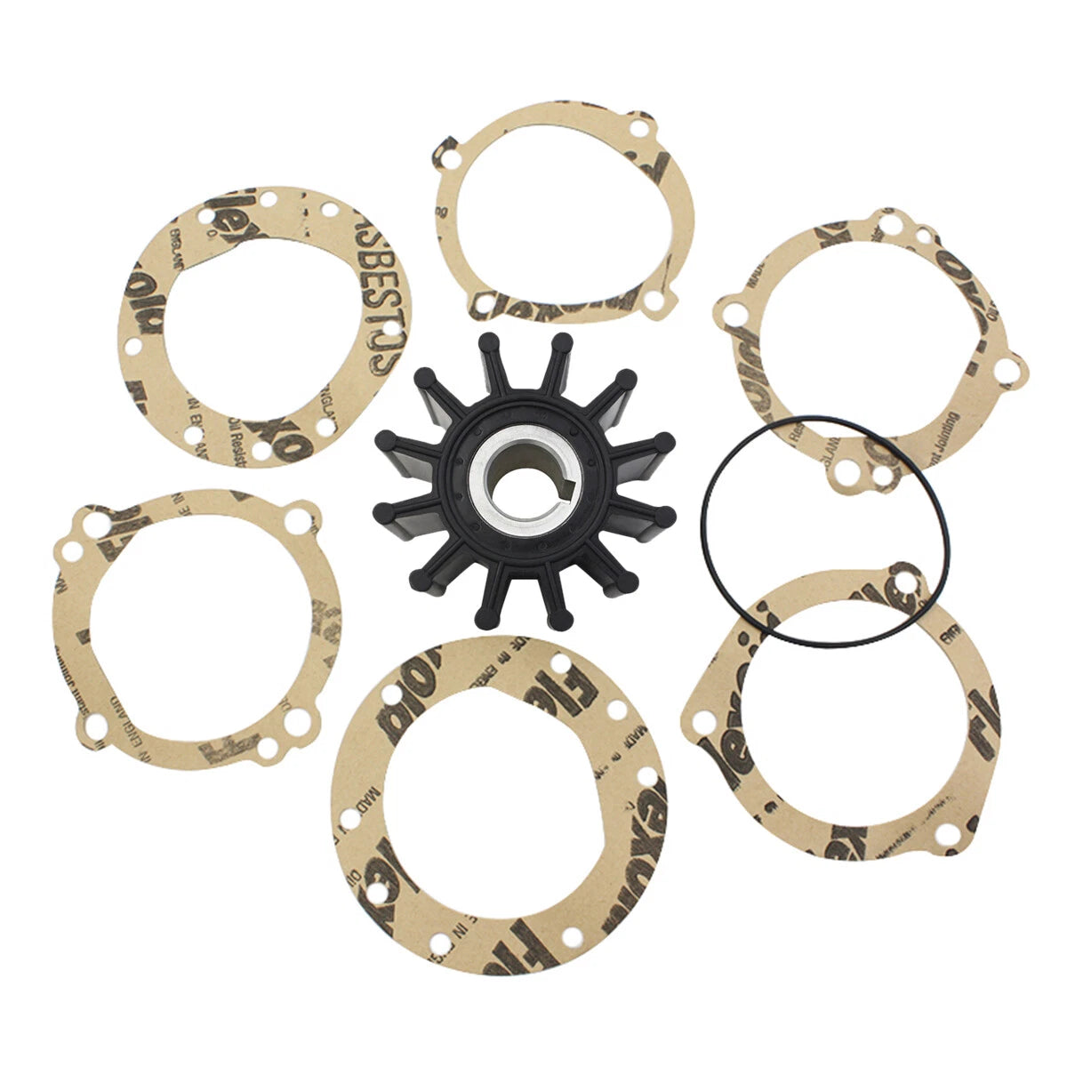Raw Sea Water Pump Impeller Kit for Johnson 09-702B-1, Sherwood, 500120