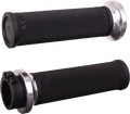 Odi Rufian Grips Cable 1 Inch Black/silver For V-twin Motorcycles