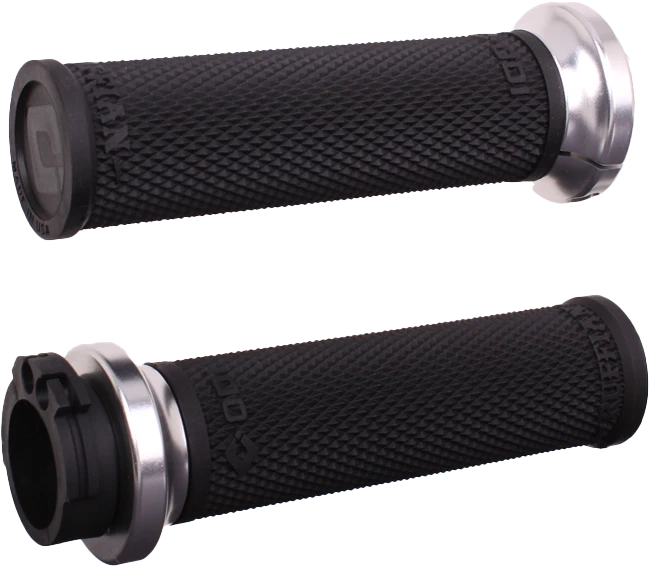 Odi Rufian Grips Cable 1 Inch Black/silver For V-twin Motorcycles