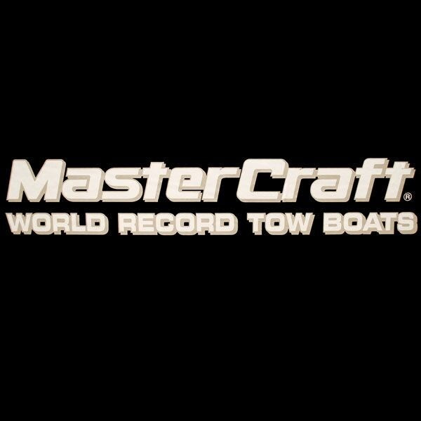Mastercraft Boat Emblem Decal Sticker World Record Towboats Ivory by Mastercraft