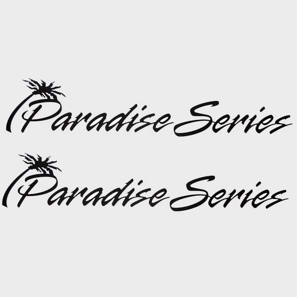 Waco Boat Decals 0841-04 Paradise Series 22 3/4 Inch Black by Waco