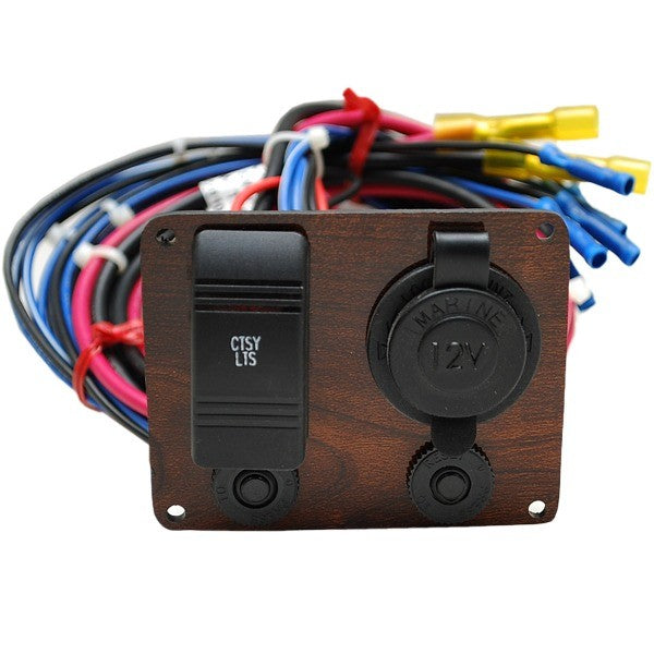 Crestliner Boat Rocker Switch Panel 2036728 | Woodgrain PlasticOpens i