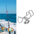 Clamp On Fishing Rod Holder Marine Grade 316 Stainless Steel For Boats