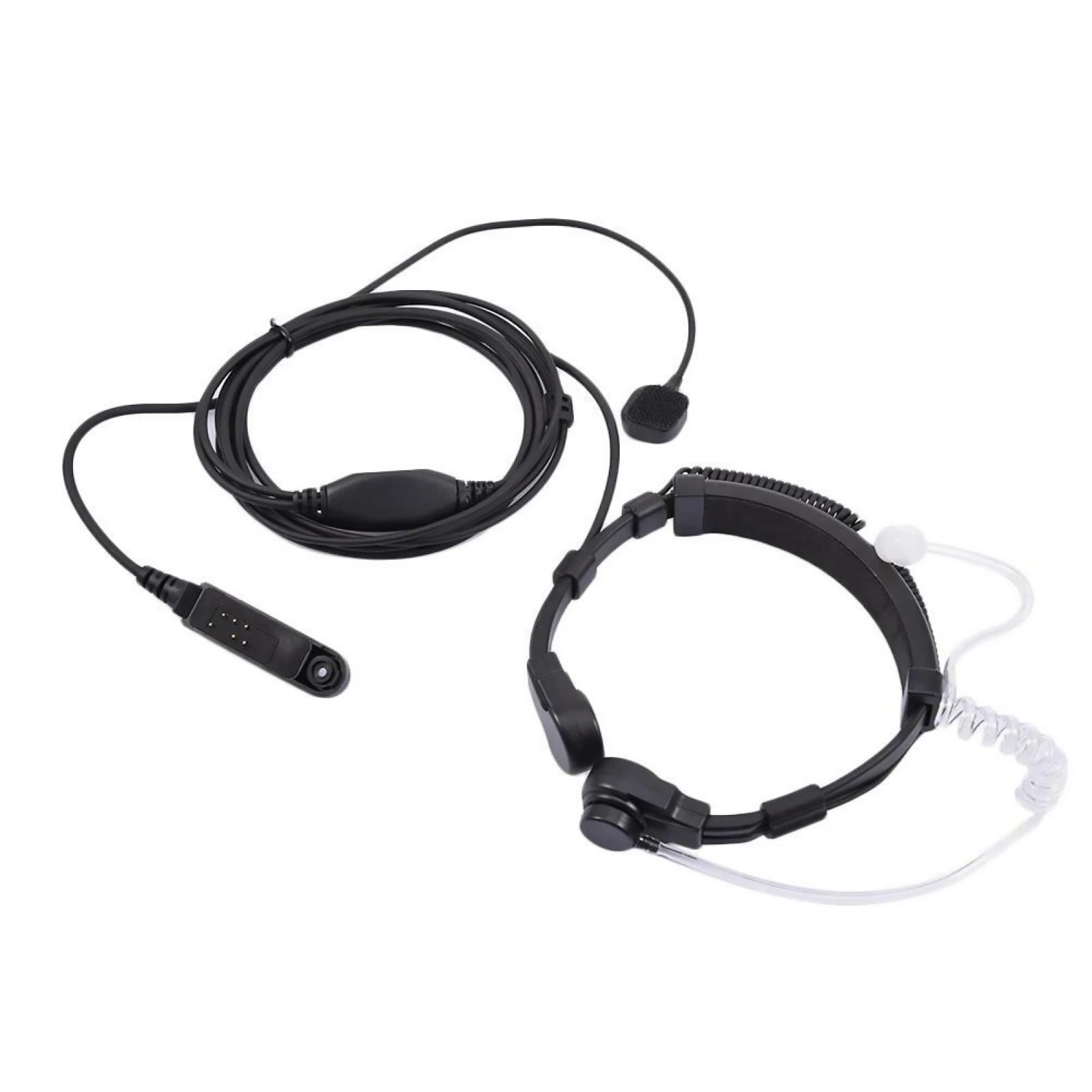 Throat Mic Headset Air Tube Fit For Baofeng Uv-9r Plus Bf-9700 Bf-a58