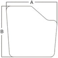 Cab Glass - Right Hand Or Left Hand Fixed Non-venting Door Fits Case