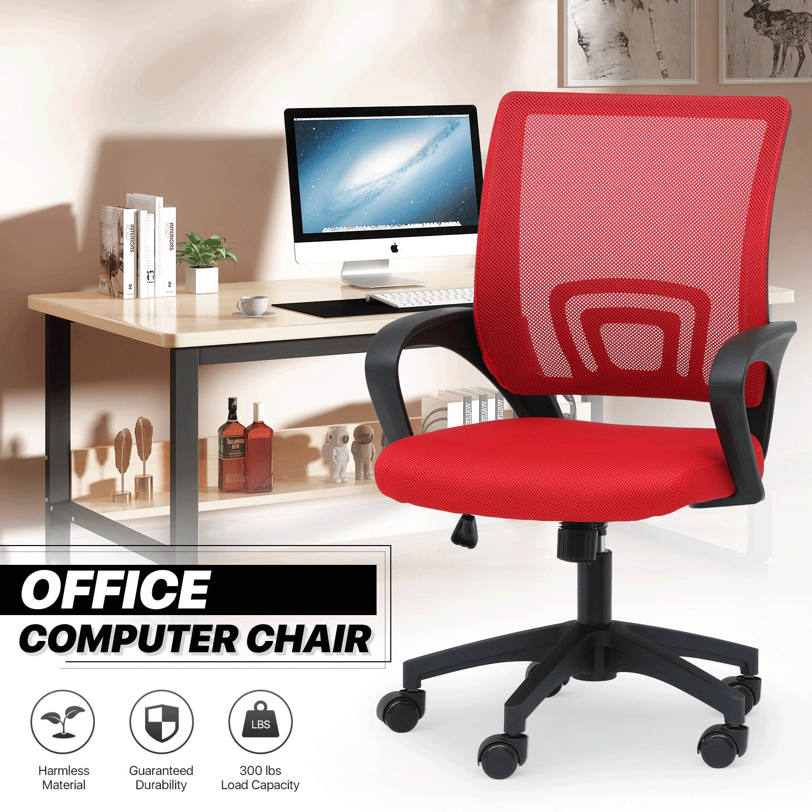 Height Adjustable Ergonomic Office Chair