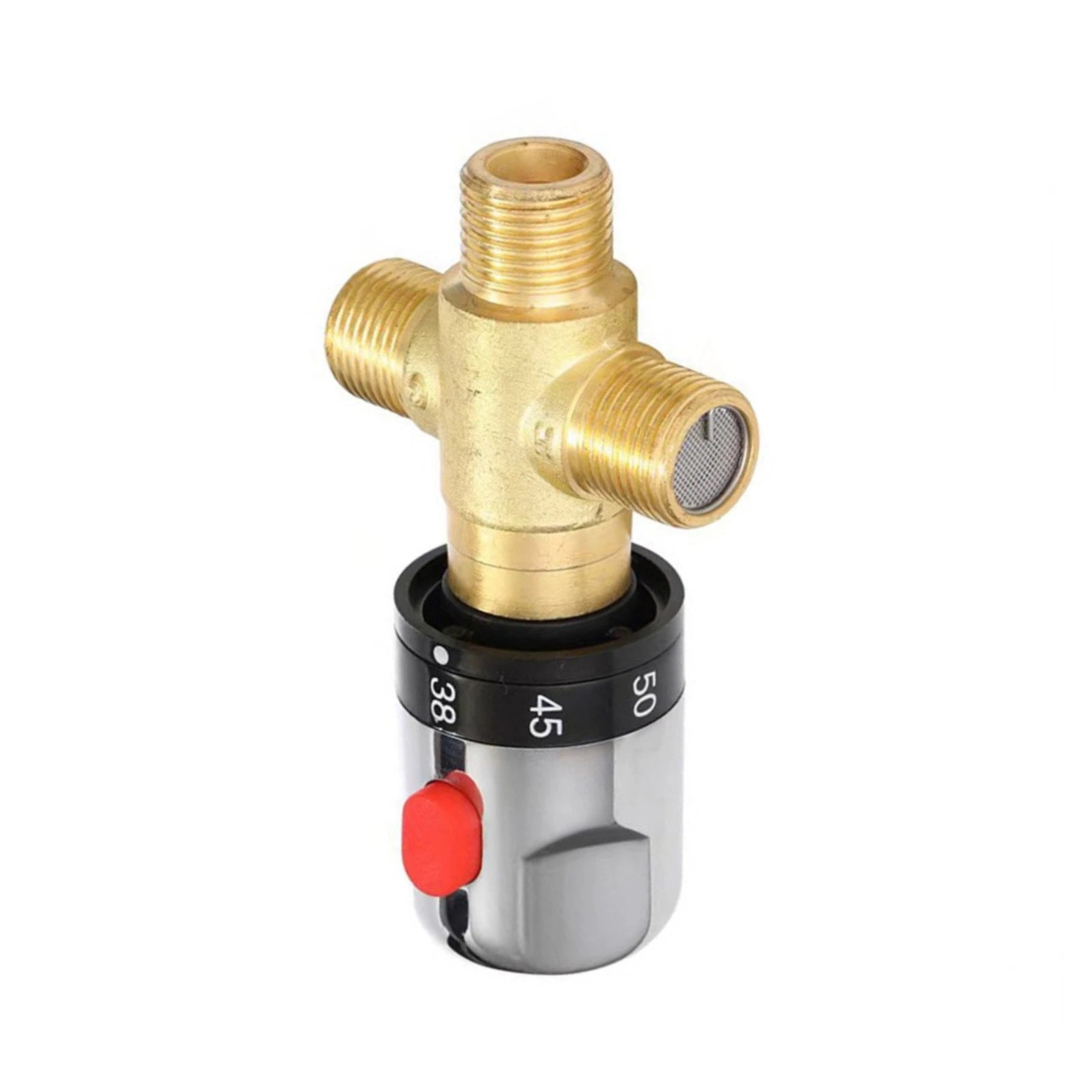 Thermostatic Shower Mixer G1/2 Brass Valve For Bath Bidet With Check