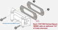 Kfi Fairlead Spacer Kit For Winches And Off-road Vehicles 102290