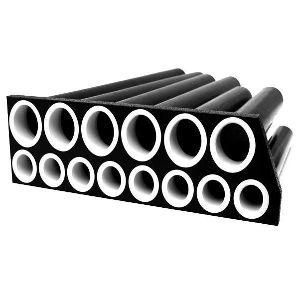 Legend Boat Rod Holder Organizer | 14 Tube Black Plastic