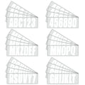 Boat Numbers And Letters Decal Sticker White Four Sets Of A-z Four
