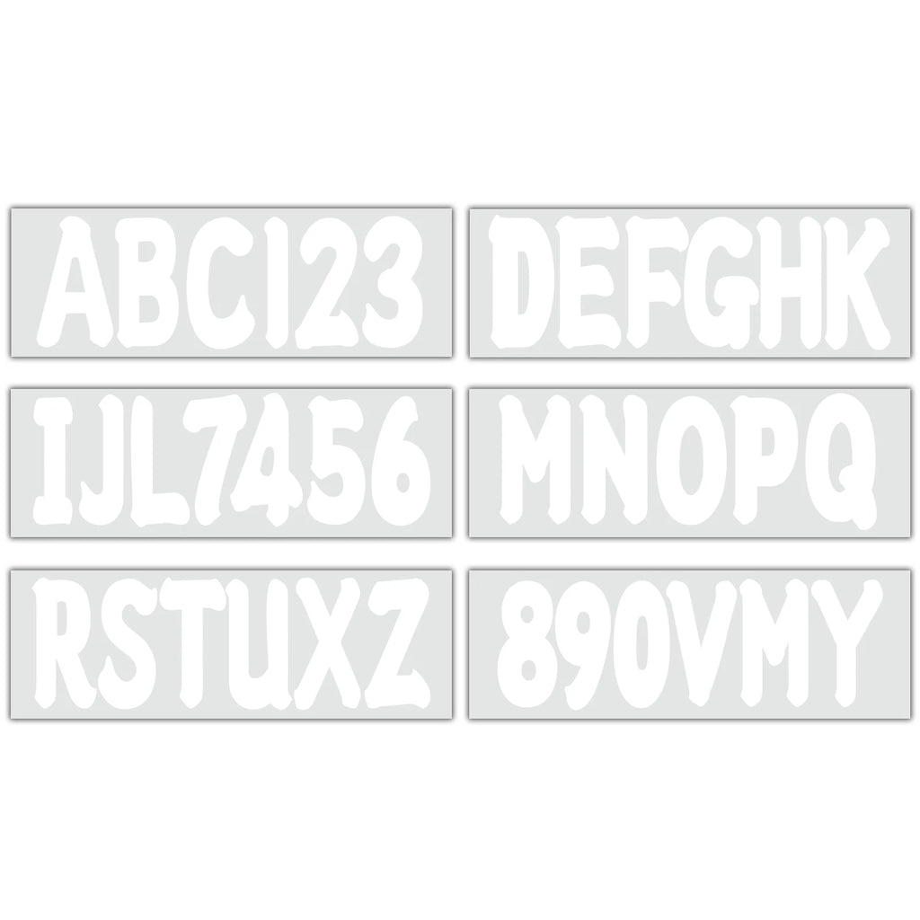 Boat Registration Numbers Decals – Custom Set