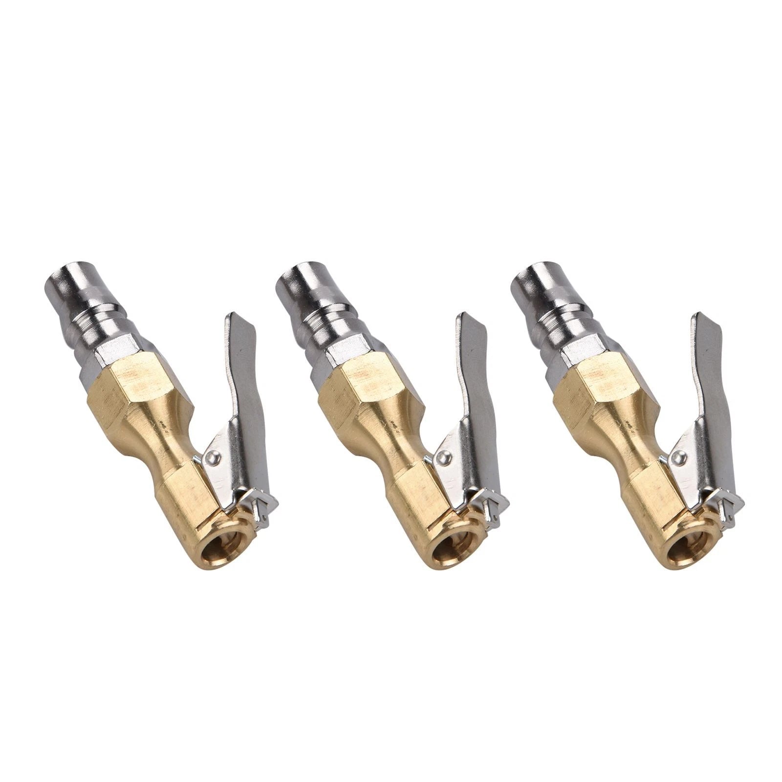 Manual Lock-on Air Chuck Tire Inflator Nozzle Valve Suitable For