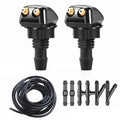 Clear Visibility Car Windshield Wiper Washer Spray Nozzle Hose Set