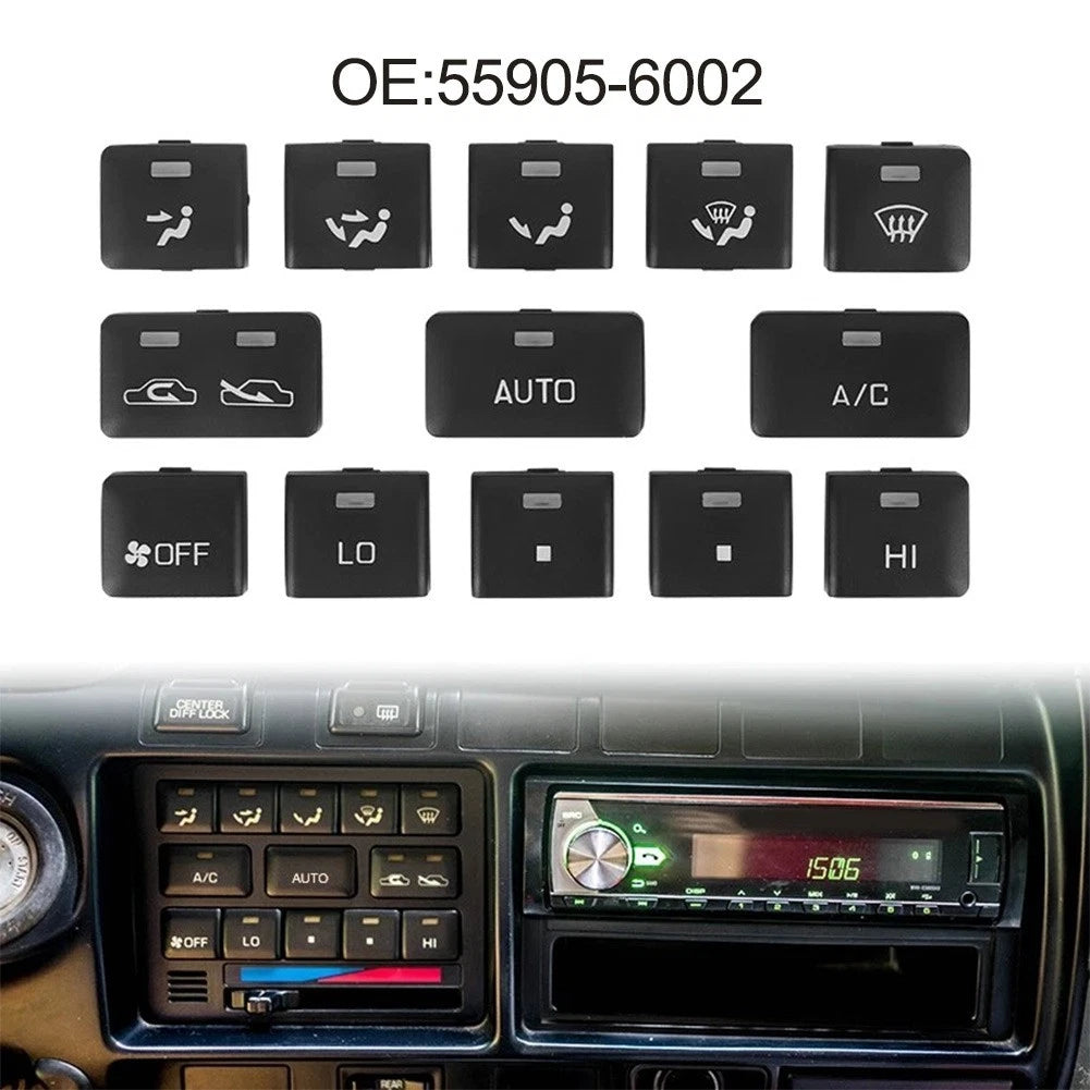 A/c Climate Control Buttons 13 Pcs For Toyota For Land Cruiser 80