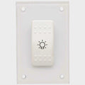 Boat Light Rocker Switch Panel 882278002 | Clear Plastic White