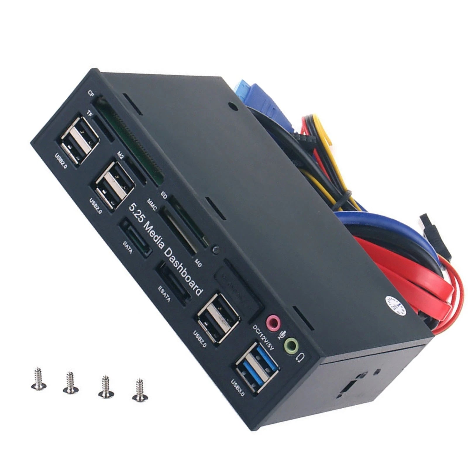 5.25incomputer Multifunction Dashboard Media Front Panel Speed Usb