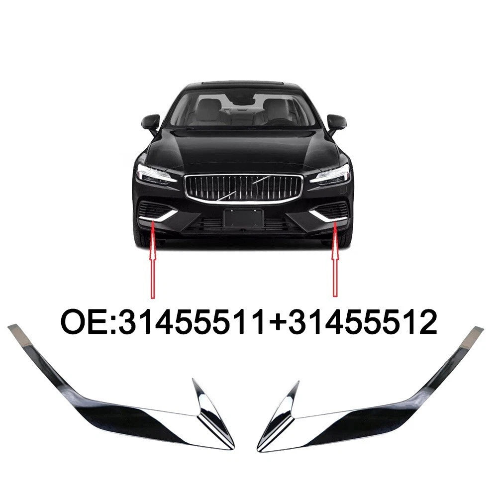 Front Bumper Fog Light Grille Cover For Volvo For S60 2020-2026 Left