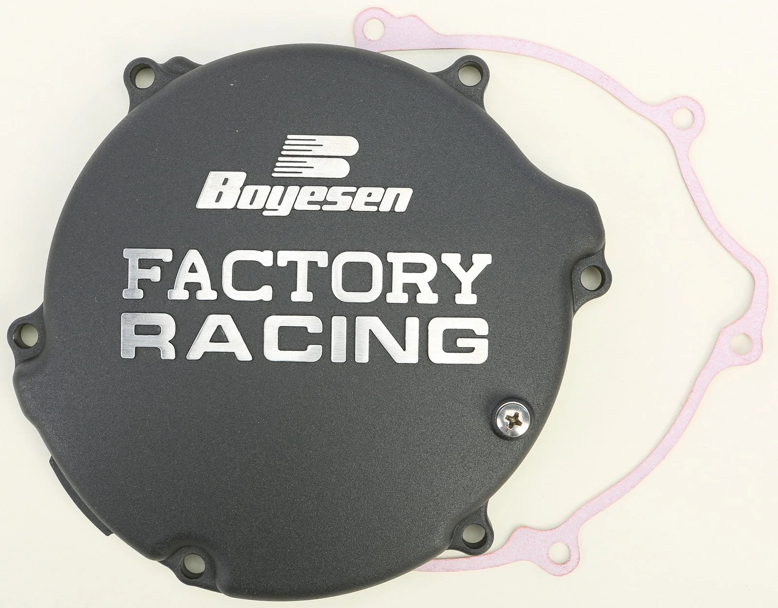 Boyesen Factory Racing Clutch Cover Black – Fits Kawasaki Kx125