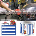 Essential Vehicle Maintenance Stickers For Oil | Hook & Hull Co