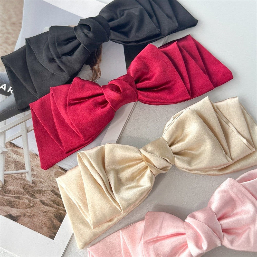 Spring Clip Hair Bow Updo Accessory Non-slip Hold