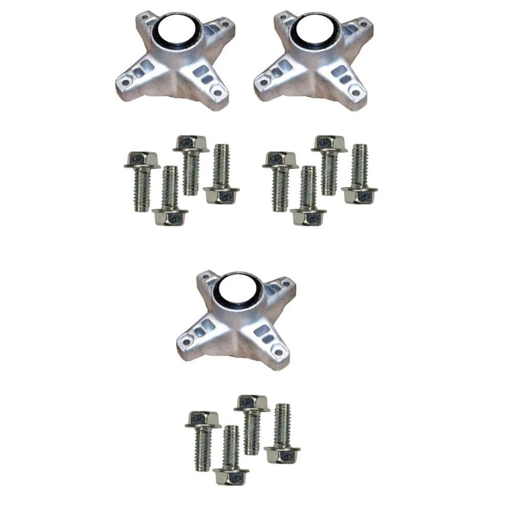 3 Pack Spindle Assemblies With Screws Fits Cub Cadet Mtd 618-04394