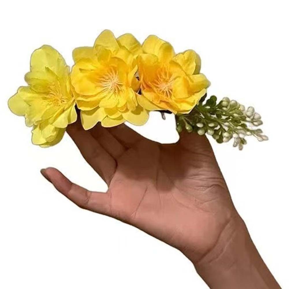 Pink Flower Hair Clip Accessory