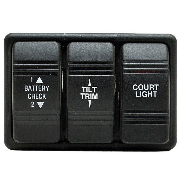 Rocker Switch Panel Lund 3 3/8 x 2 1/4 Inch by Lund