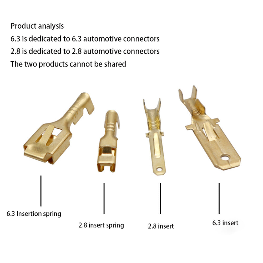Spring Terminal Car Connector 6.3mm