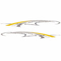 Rinker Captiva Boat Graphic Decals 218427 Gray Stickers by Rinker