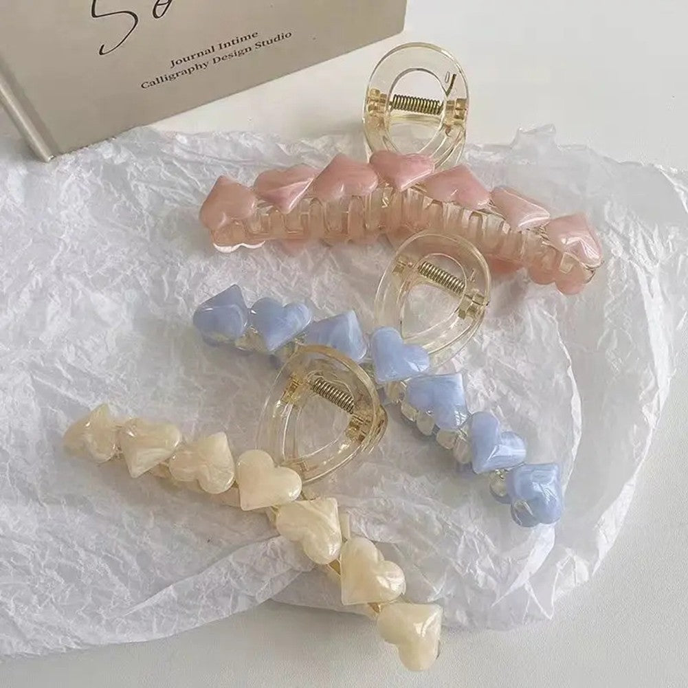 Colorful Heart Hairpin Perfect for Gatherings
