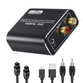 Spdif Toslink To Rca Adapter 192khz Dac 0.3W Output For Streaming
