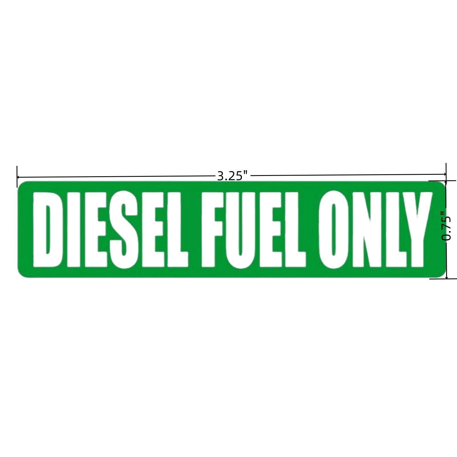 Diesel Fuel Only Vinyl Decal Sticker for 20X Turbo Waterproof Fuel Door