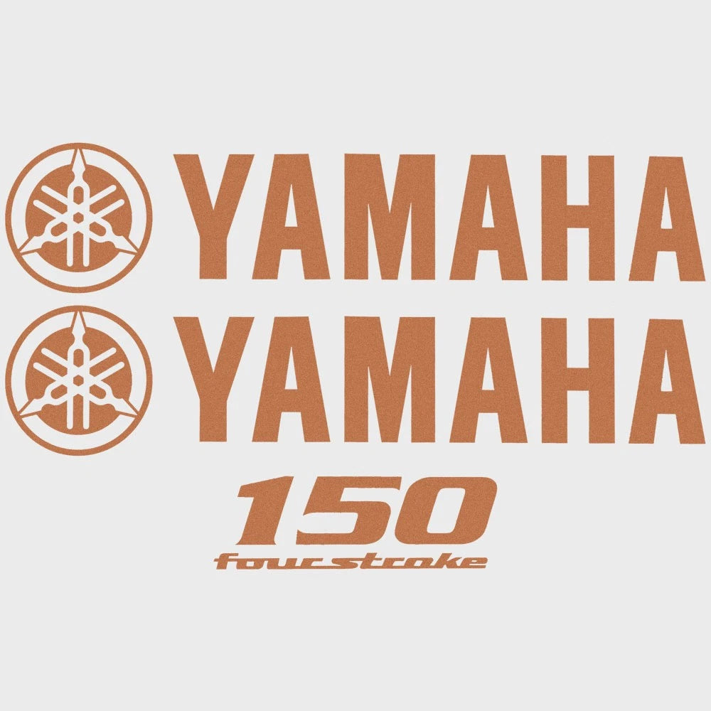 Yamaha Boat Cowling Decal Hw2386 | 150 Four Stroke Bronze Sticker