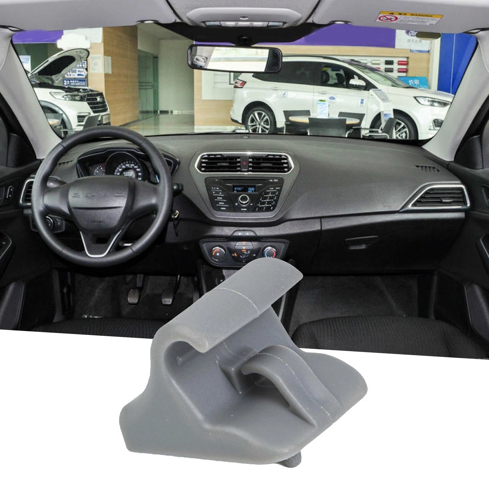 Replace Damaged Grey Sun Visor Clip For Hyundai I20 Getz Easy To