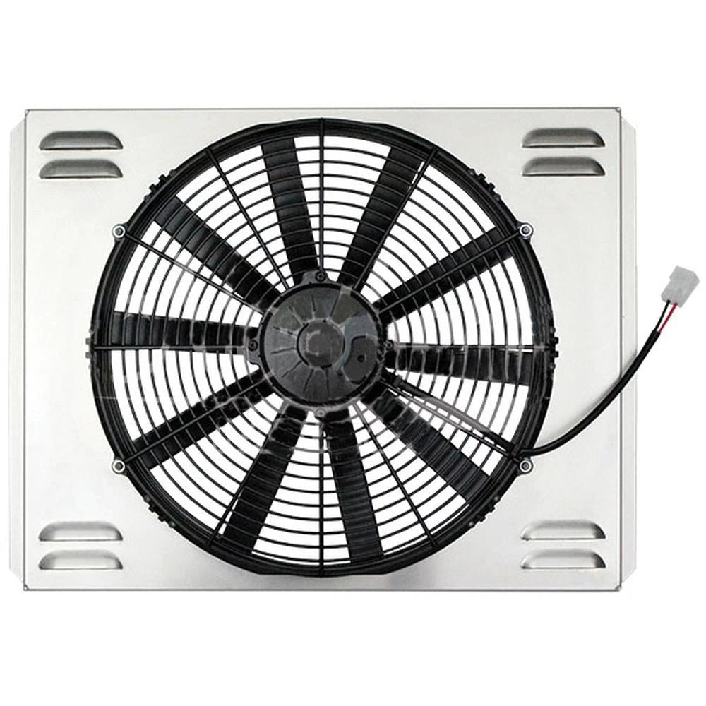 Z40097 Single 16" High Cfm Electric Fan & Shroud - 21 X 16 7/8 X 4 1/8