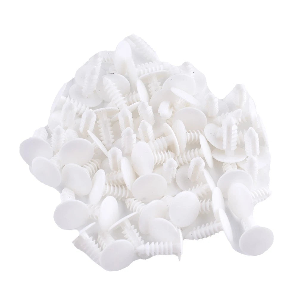 Parts Clips Plastic Rivets White Car Door Trim Fasteners For