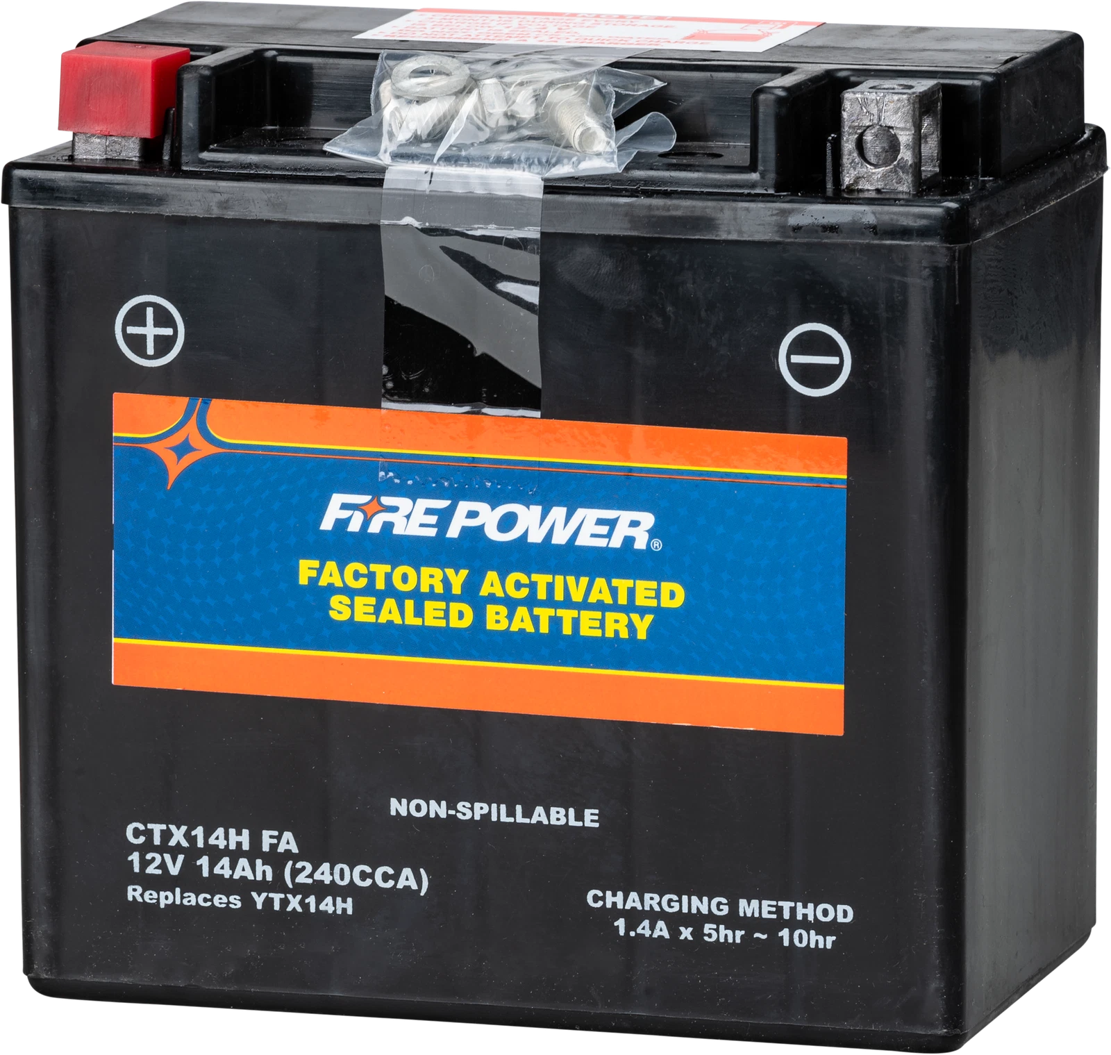 Fire Power Ctx14h Sealed Factory Activated Battery For Cars & Suvs 12V
